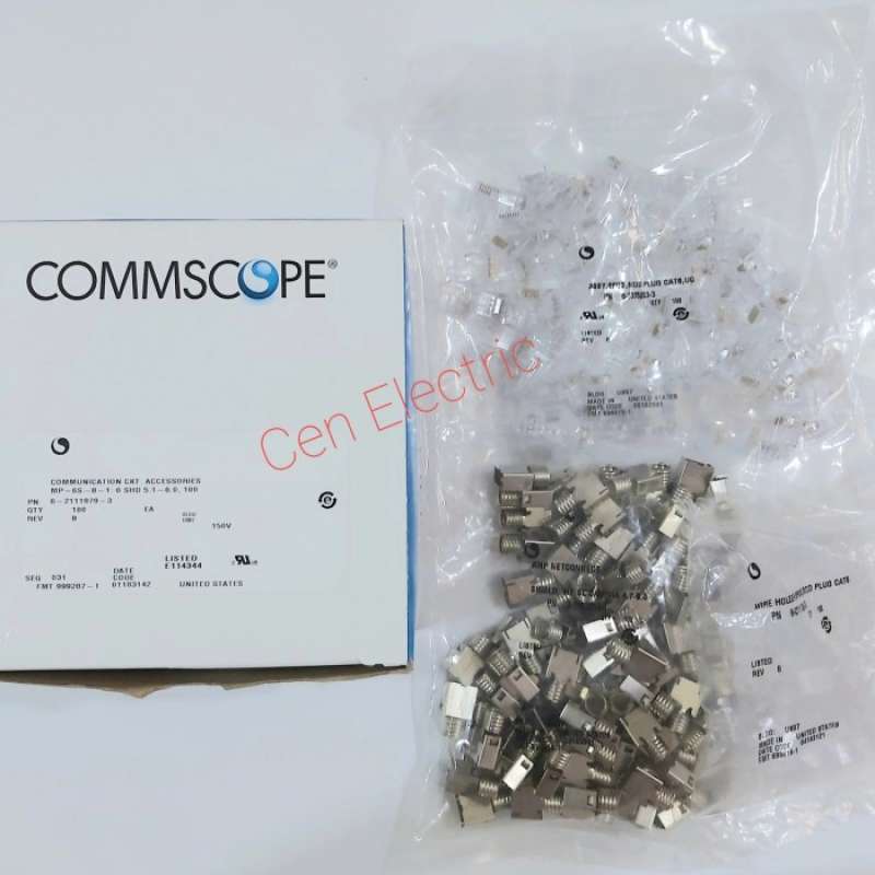 Promo Commscope Connector Rj45 Cat 6 Per Pak Diskon 23% Di Seller Alice ...