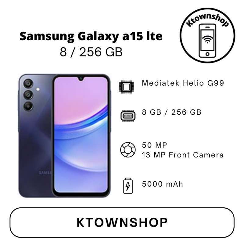 Jual SAMSUNG GALAXY A15lte 8/256 GB GARANSI RESMI di Seller Ktownshop ...