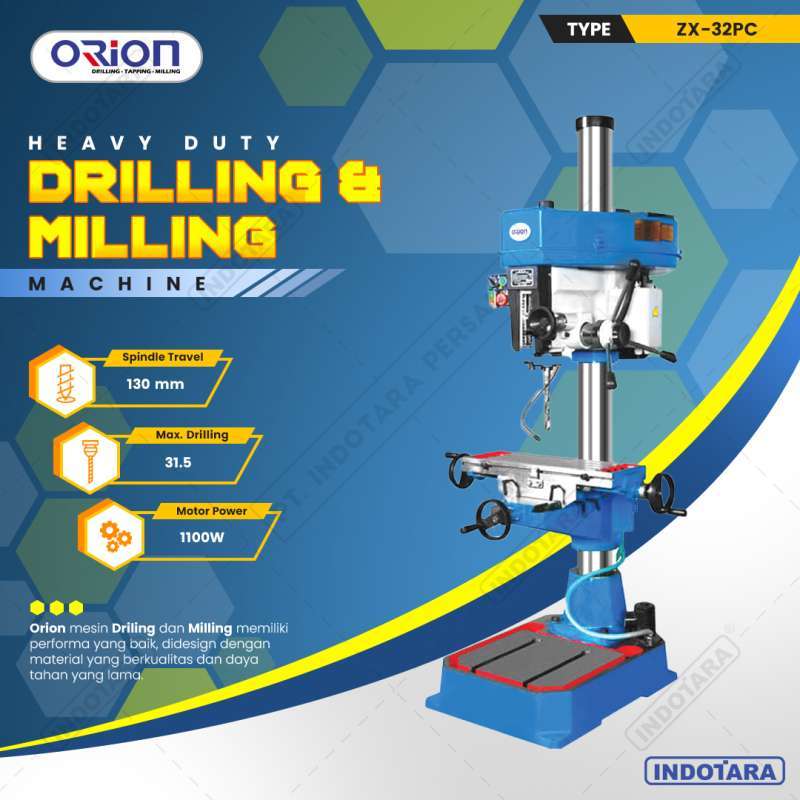 Jual Mesin Bor Duduk Orion Drilling & Milling Machine Zx-32