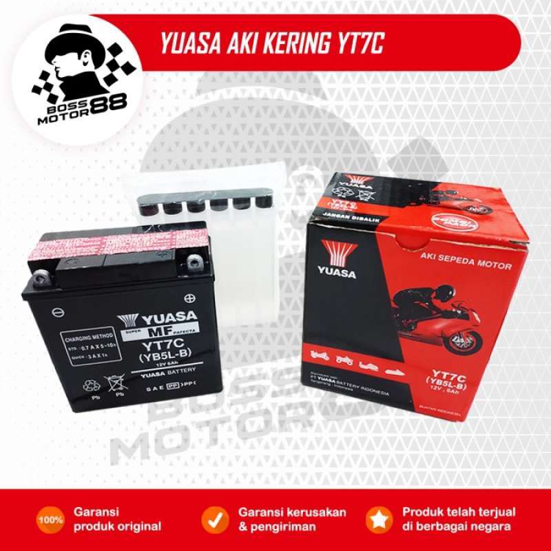 Promo Aki Kering Yuasa Yt7c - Motor Supra Fit/shogun/vega Zr/mio