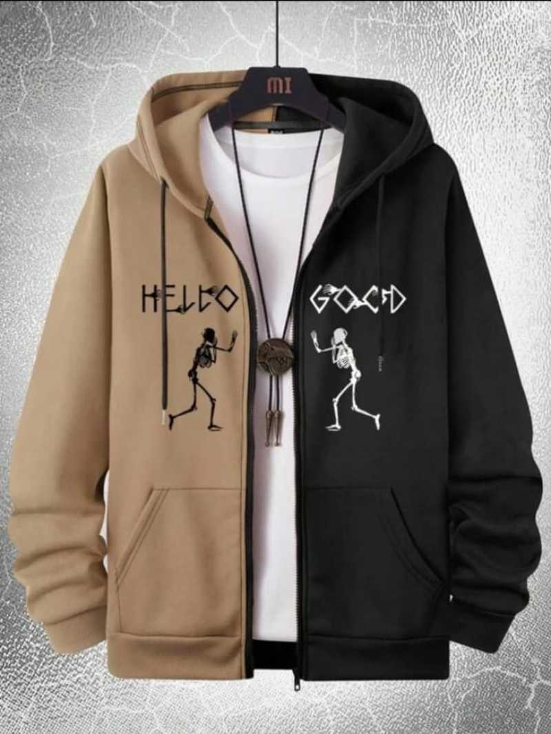 Promo Central- Sweater Jaket Hoodie Hello Pria Wanita Lengan