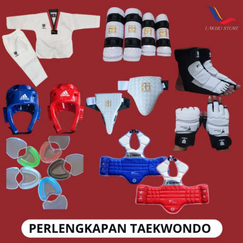 Promo Peralatan Taekwondo Lengkap / Full Set Custom / Perlengkapan