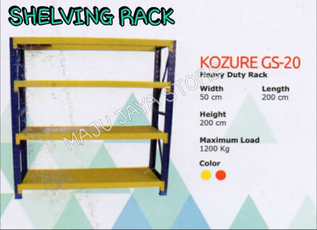 Promo SHELVING RACK / RAK BESI / RAK ARSIP / RAK BARANG KOZURE GS 20