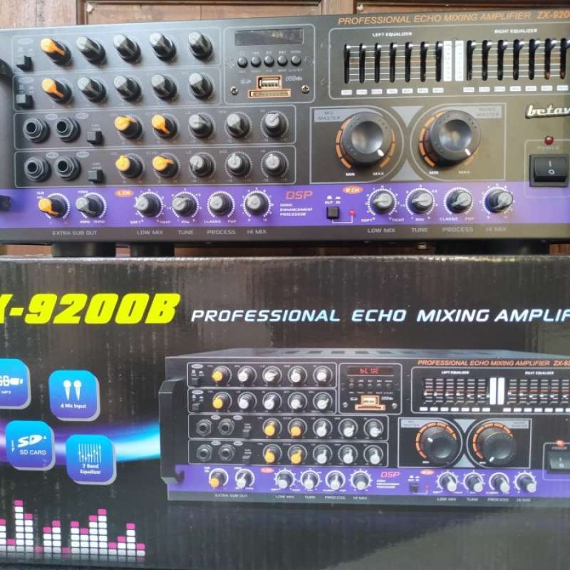 Promo Betavo zx9200 b Amplifier karaoke zx 9200 Mixer Power Ampli