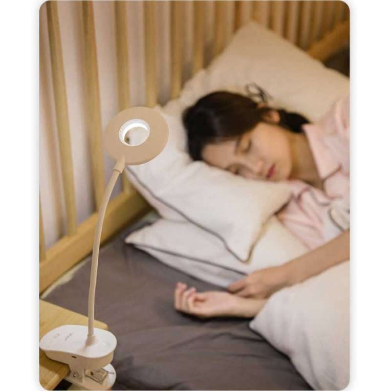Promo Lampu Baca Belajar Model Jepitan / Lampu Meja Led Cas