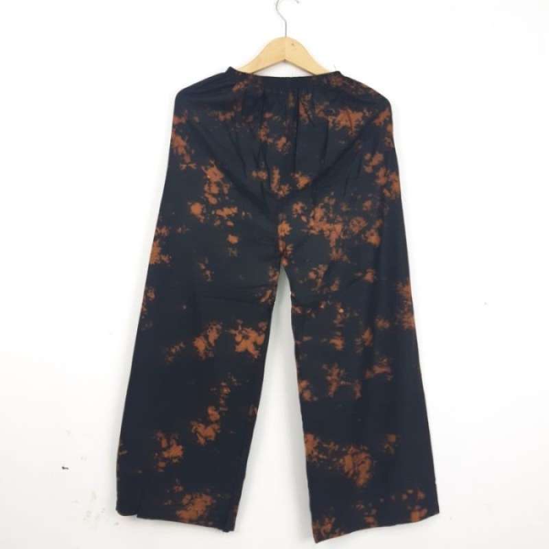 Bone Tie Dye Bali Pants - Maroon & Gold