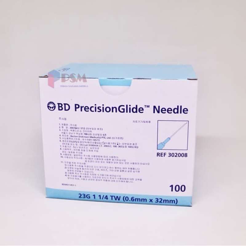 Promo Precision Glide Needle BD 23G x 1 1/4 / Jarum 23 G BD sejenis ...