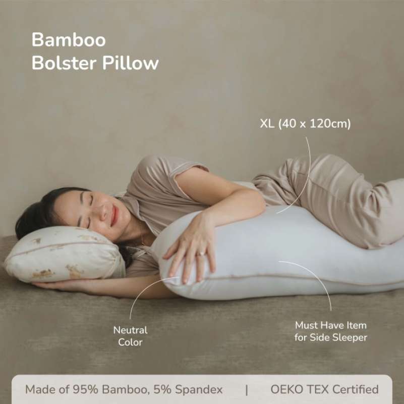Jual Promo Bamboo Bolster Pillow Xl Petit Beary Guling Bantal Dewasa Di Seller Blark Fly Market Kramat Kota Jakarta Pusat Blibli