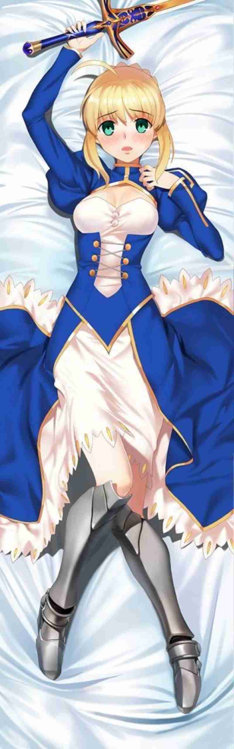 Saber dakimakura top