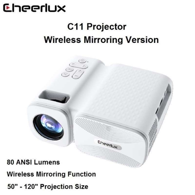 Mini Projector C11 Jual Smart Projector Cheerlux C11 2000 Lumens Mini Proyektor Screen ...