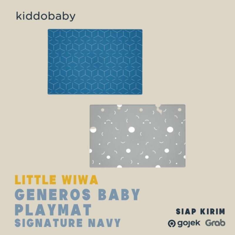 Promo Little Wiwa Baby Playmat Signature Navy Multicolor Diskon 23