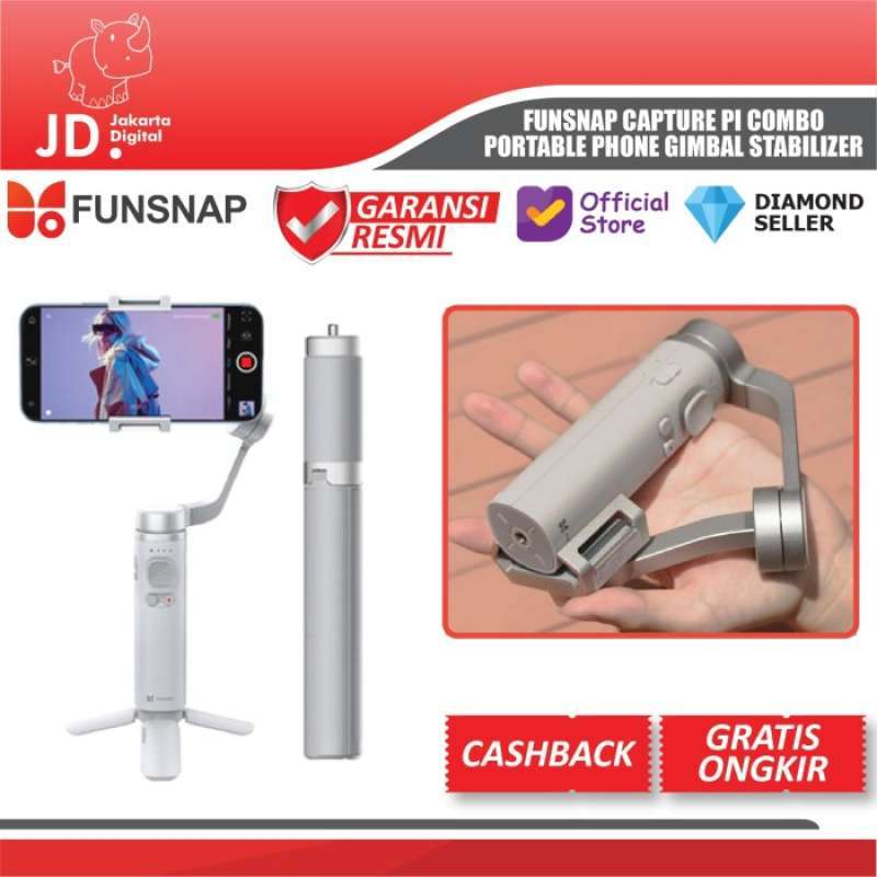Promo Funsnap Capture Pi Combo Portable Phone Gimbal Stabilizer Face ...