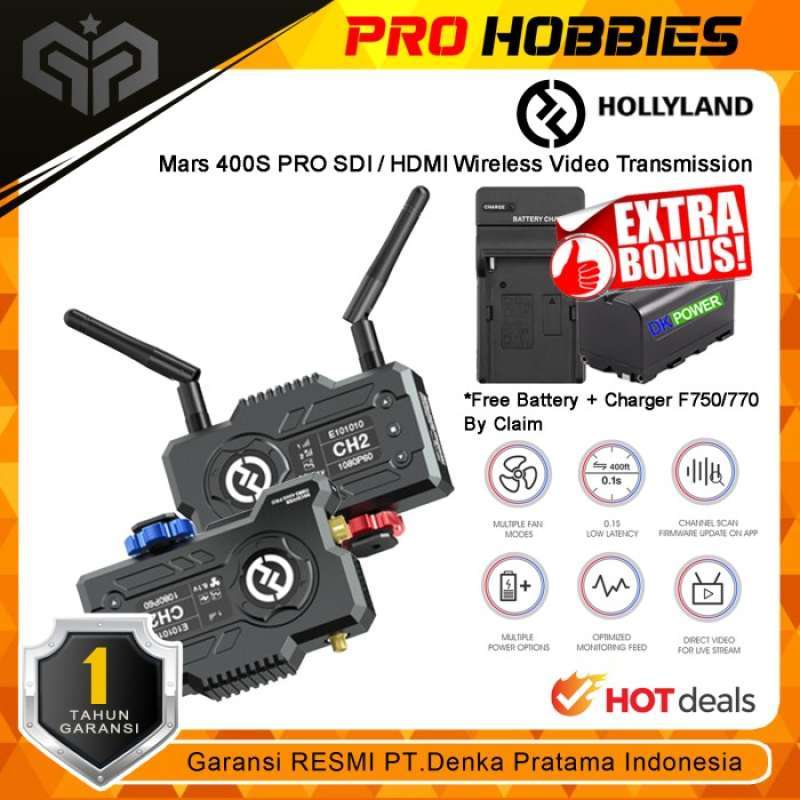 Promo HOLLYLAND MARS 400S PRO SDI / HDMI WIRELESS VIDEO TRANSMISSION SYSTEM Diskon 50 di Seller