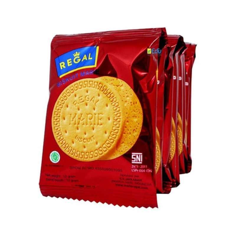 Regal Biskuit Marie Renteng 12gr isi 10Bungkus Roti Kering