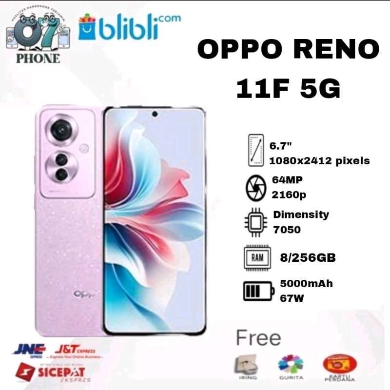 Jual OPPO Reno 11f 5g 8/256gb RAM 8gb Dan Internal 256gb Smartphone ...