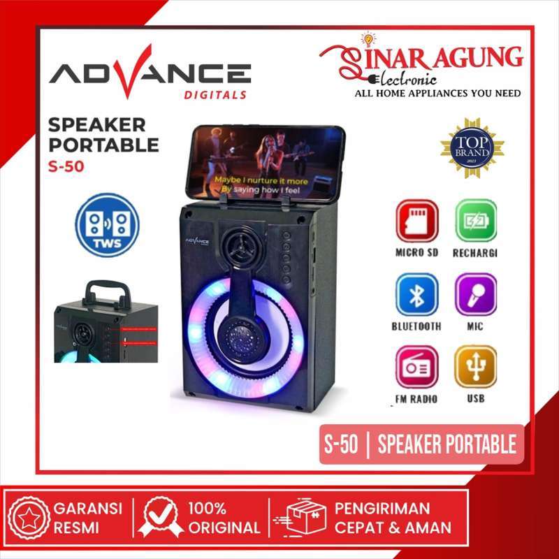 Promo Advance S50 S50 Speaker Bluetooth Music Box Karaoke Diskon 13