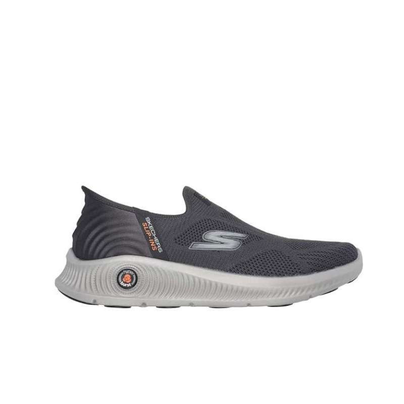SKECHERS GO WALK ANYWHERE MEN'S SLIP ON SHOES CHARCOAL