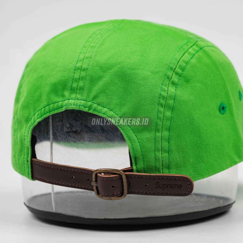 Jual Supreme Washed Chino Twill Camp Green Cap 2024 (100