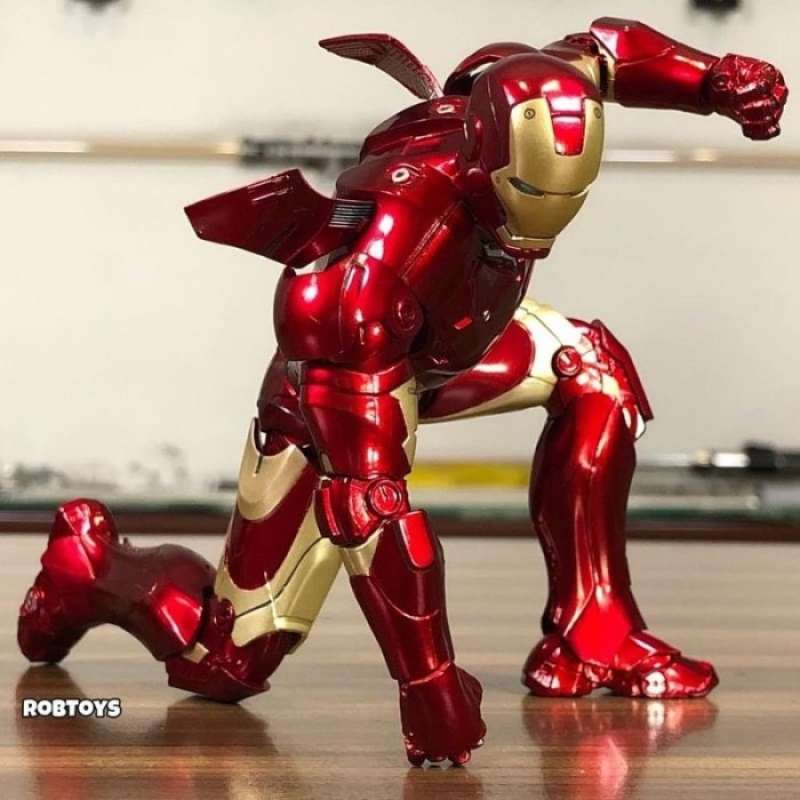 Mô Hình Chính Hãng ZD Toys Iron Man MK42 Marvel IRONMAN 3 Led version 1