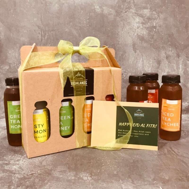 Promo Lebaran Hampers Set Iced Tea Variety Pack With Custom Note, Gift