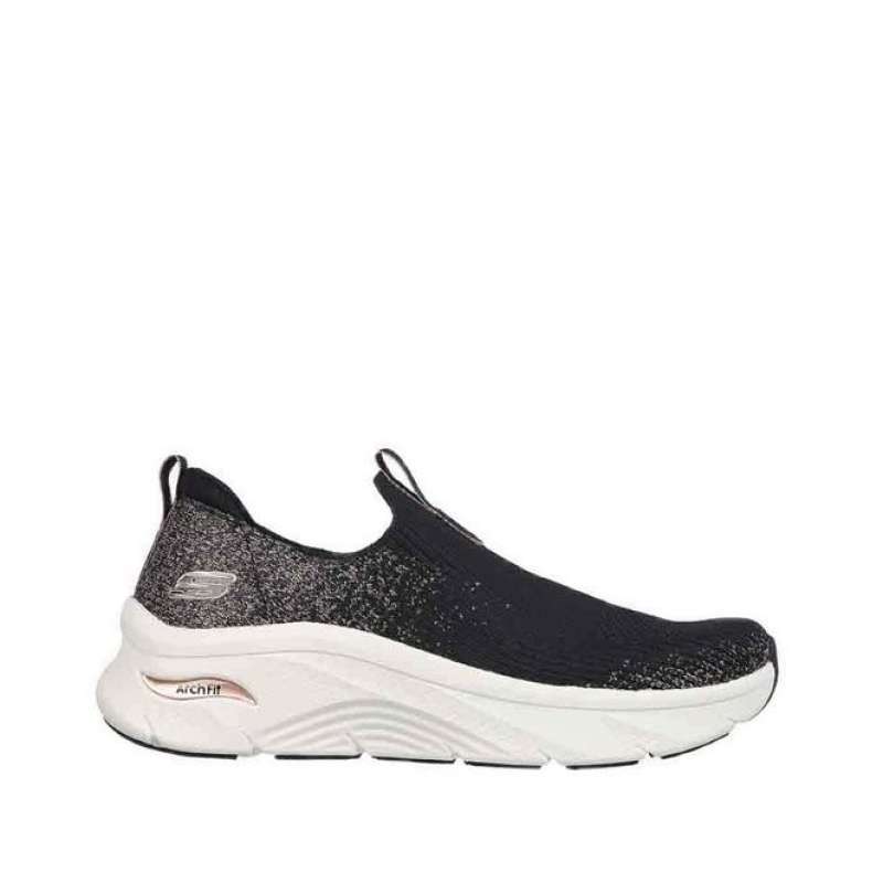 Skechers Arch Fit D'Lux Womens Slip On Shoes Black