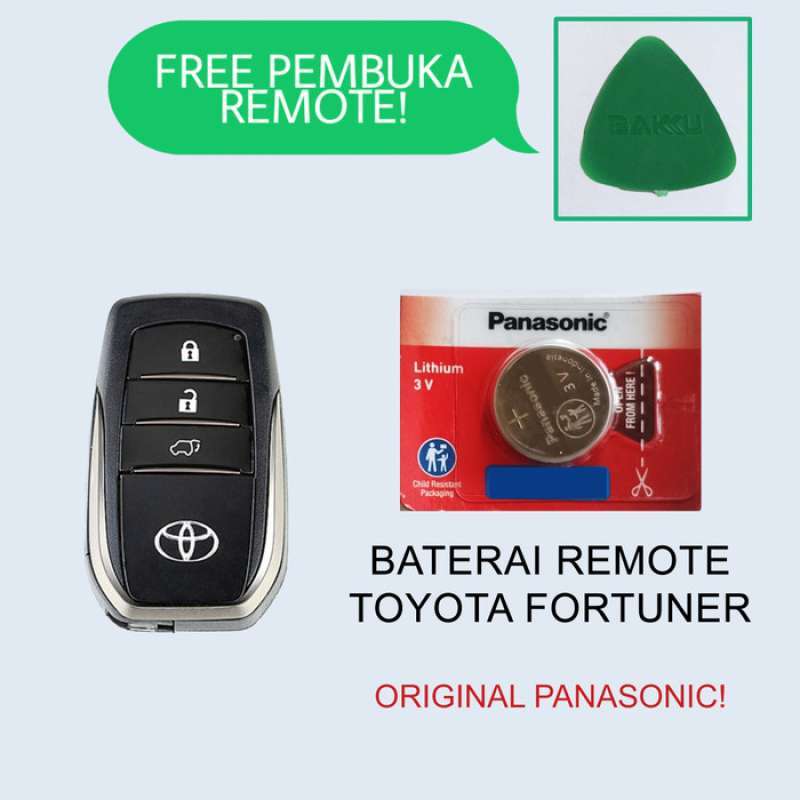 Promo Baterai Remote Toyota Fortuner Original Panasonic Diskon 9 Di