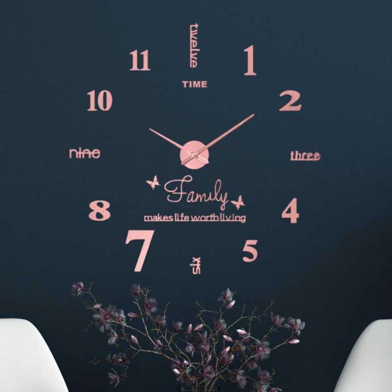 Jual Jam Dinding Besar Diy Giant Wall Clock 100cm Jm-01 Tidur Alarm