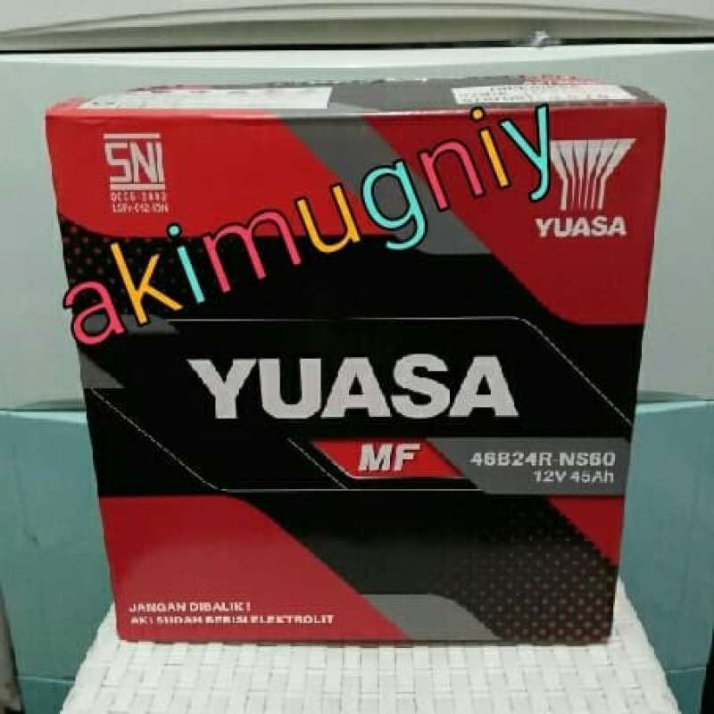 Promo Aki Ns60 Yuasa 46b24r Mf Aki Kering Diskon 23% Di Seller