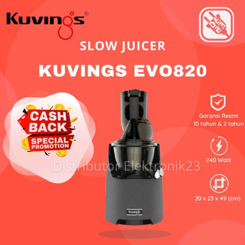 Jual Kuvings Whole Slow Juicer Evo 820 (garansi Resmi) Matt Dark Red