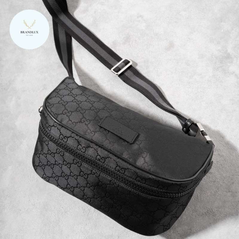 Tas Gucci Authentic Gucci Belt Bag GUCCI GG Supreme Bumbag Black