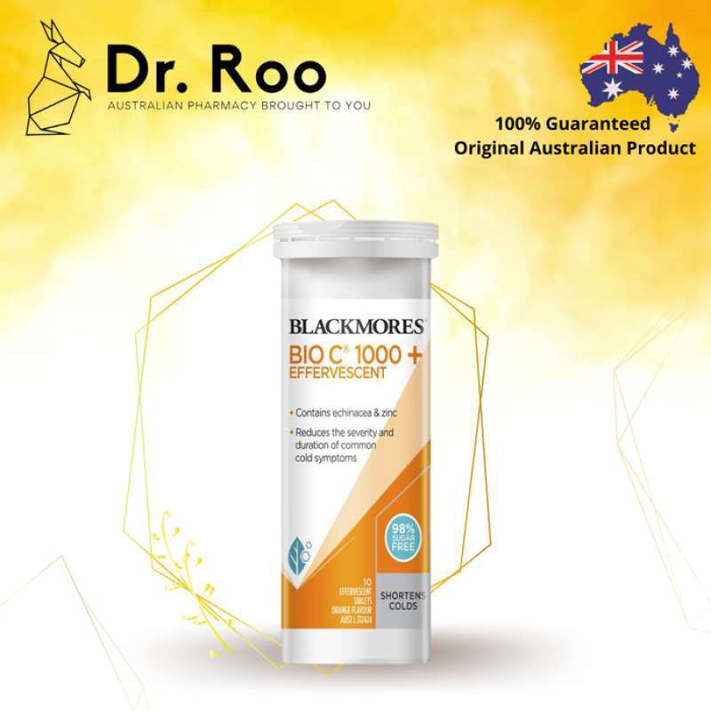 Promo Blackmores Bio C 1000 Echinacea + Zinc 10 Effervescent Tablets