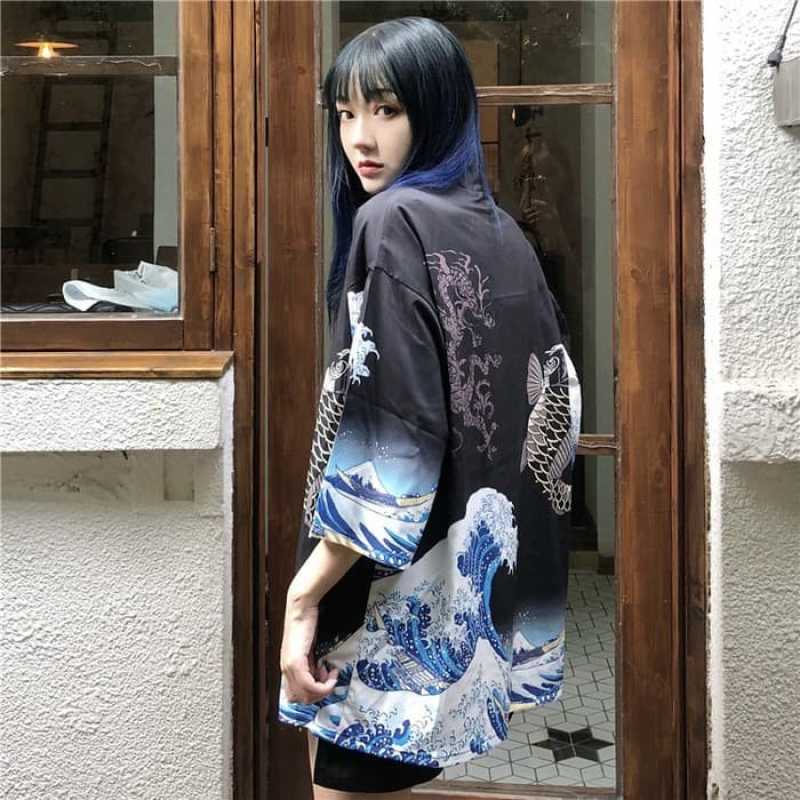 Kimono cardigan pria outlet