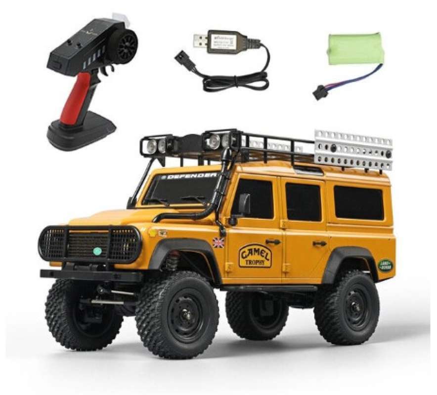 Promo Mn-111 D110 Rtr Metal (yellow) 1/18 4wd Portal Rc Adv