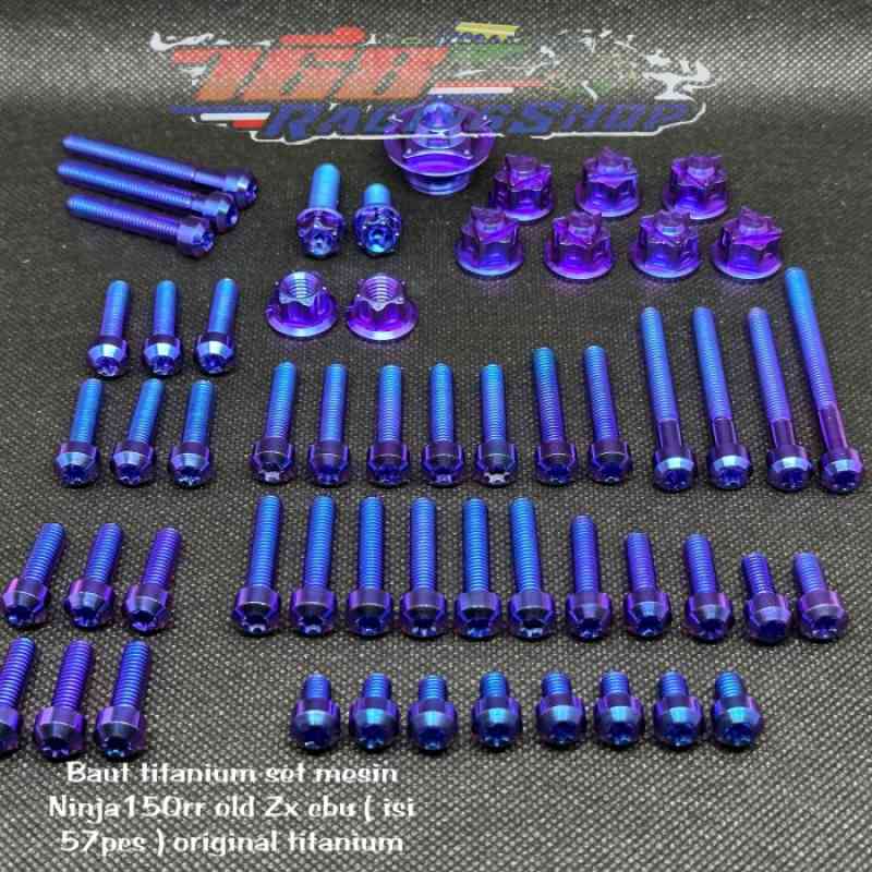 Jual Baut Titanium Set Mesin Ninja Rr Old Zx Cbu Isi 57pcs Titanium Di  Seller Bakalagi Store - Cengkareng Barat, Kota Jakarta Barat | Blibli
