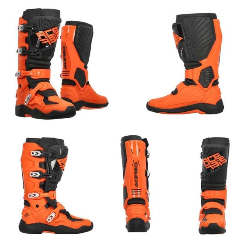 Acerbis Botte Moto Orange Sepatu Acerbis Whoops Orange Hitam Original