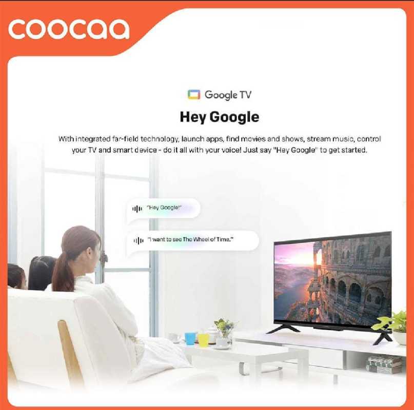 Promo Coocaa 50y65 Led Smart Google Tv - 4k Uhd - Dolby Audio