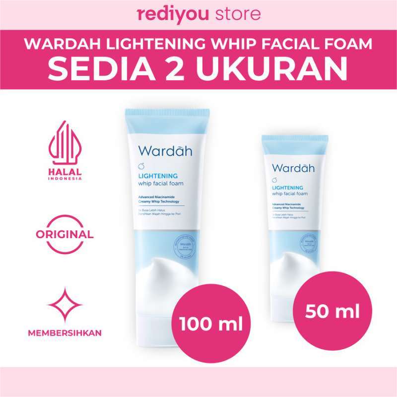 Jual Wardah Lightening Whip Facial Foam Facial Wash Untuk Kulit