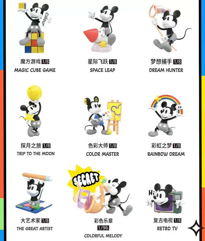 Jual Toys 52toys Disney Mickey Mouse Color Hunting Figure Blind Box Di ...