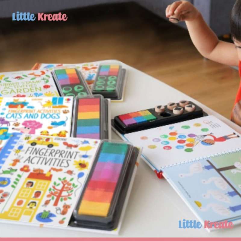 Promo Buku Usborne Fingerprint Activities / Rubber Stamp Activity Book Rubberstamp Diskon 31