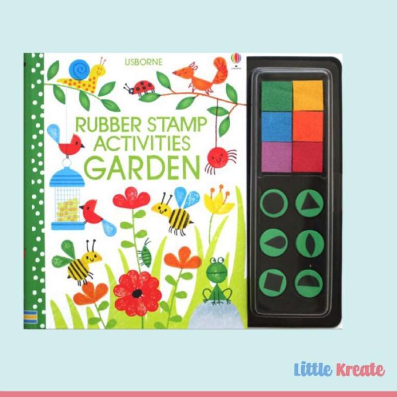 Promo Buku Usborne Fingerprint Activities / Rubber Stamp Activity Book Rubberstamp Finger
