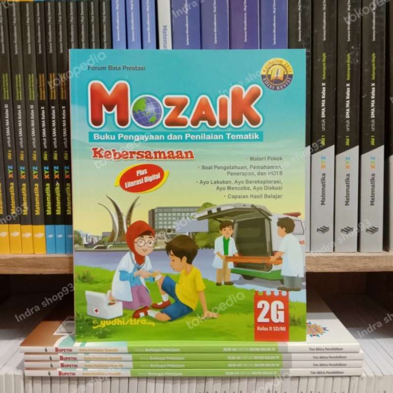 Promo Paket Buku Mozaik 2e 2f 2g 2h Kelas 2 Sd K13 Revisi Yudhistira ...
