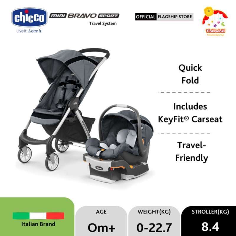 Jual Chicco Mini Bravo Sport Travel System (stroller Car Seat