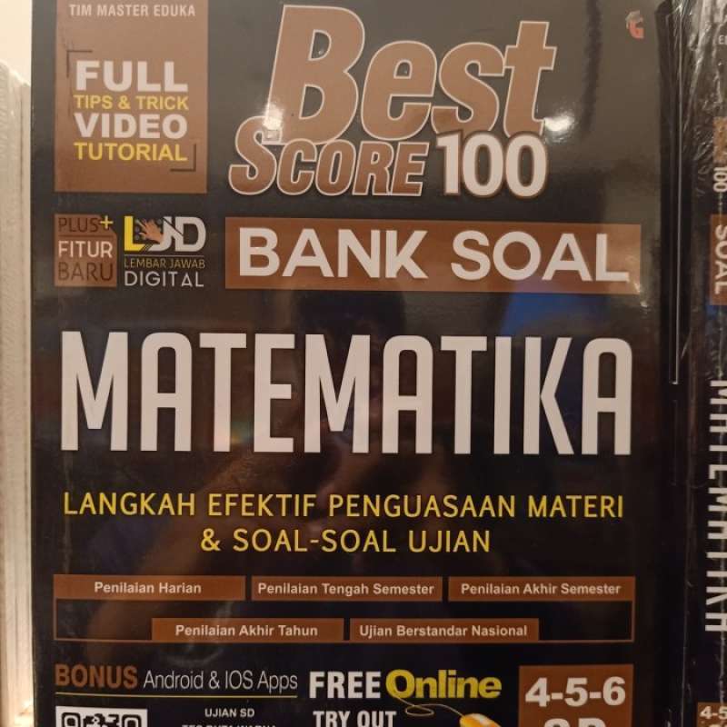Promo best score 100 bank soal matematika sd mi kls 4 5 6 tim master