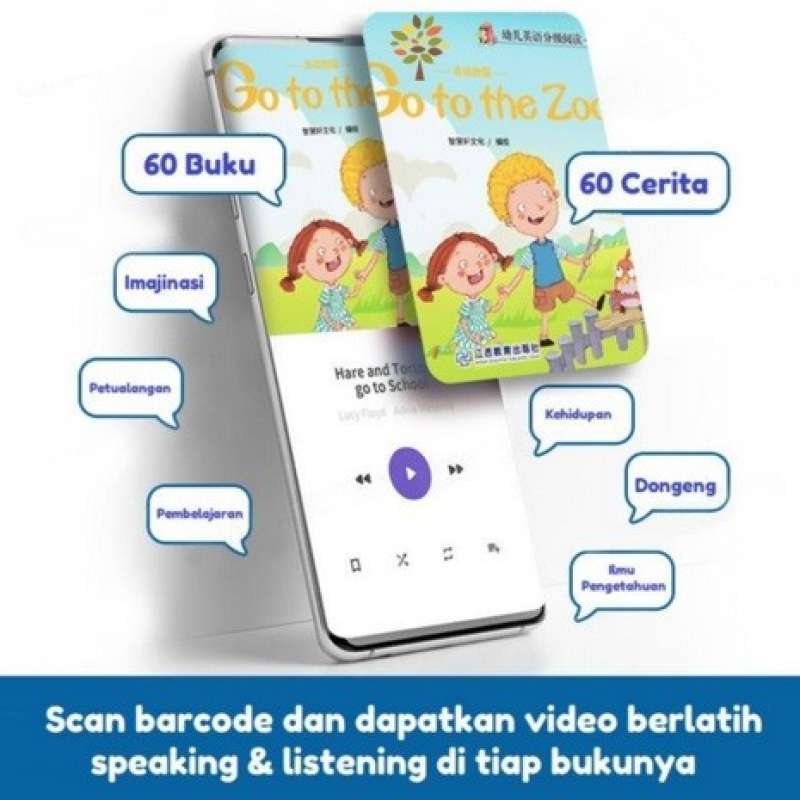 Promo English Story Book Set 60 Buku Cerita Mini Import Anak Bahasa ...