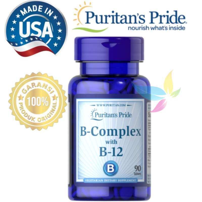 Promo Puritan Pride Vitamin B Complex B12 B 12 90 Softgel Diskon 33 Di