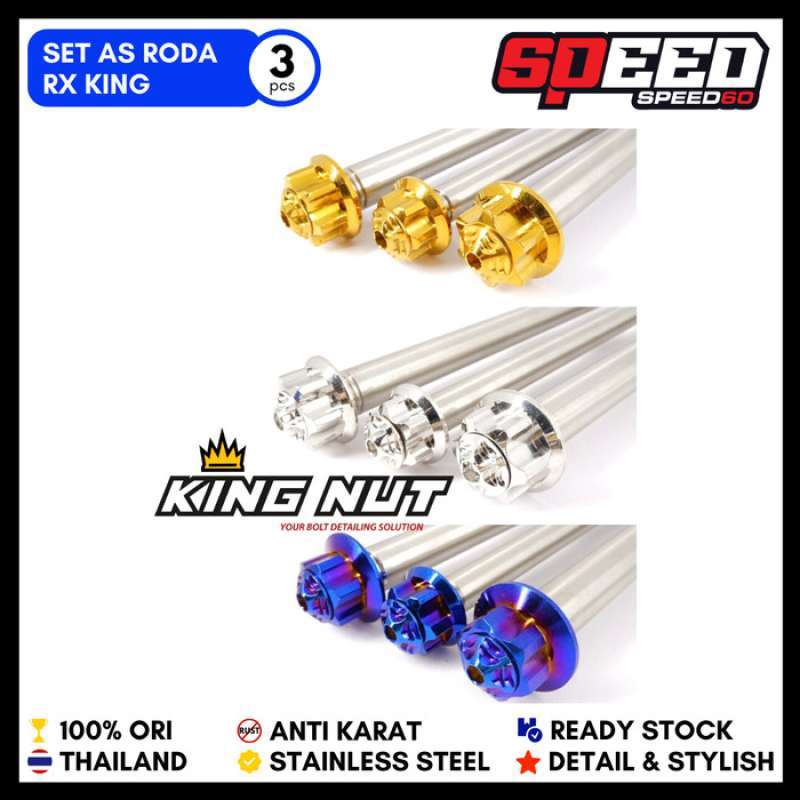 Promo Set As Roda Rx King Probolt Stainless Steel King Nut Thailand