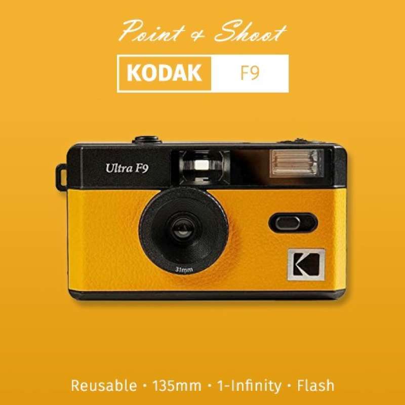 Appareil 35mm Réutilisable Appareil Photo Argentique Kodak Ultra F9 35mm - Objectif 31mm F/9 - Flash Intégré - Rose Pellicule 35mm