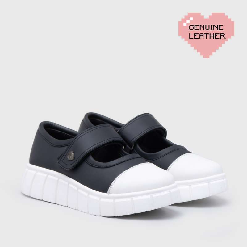 Adorableprojects Achilla Mary Jane Sneakers Genuine Leather BnW