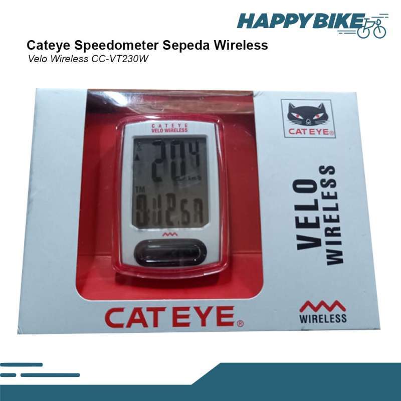Promo Wireless Speedometer Cateye Sepeda Cc-vt230w Velo Bicycle
