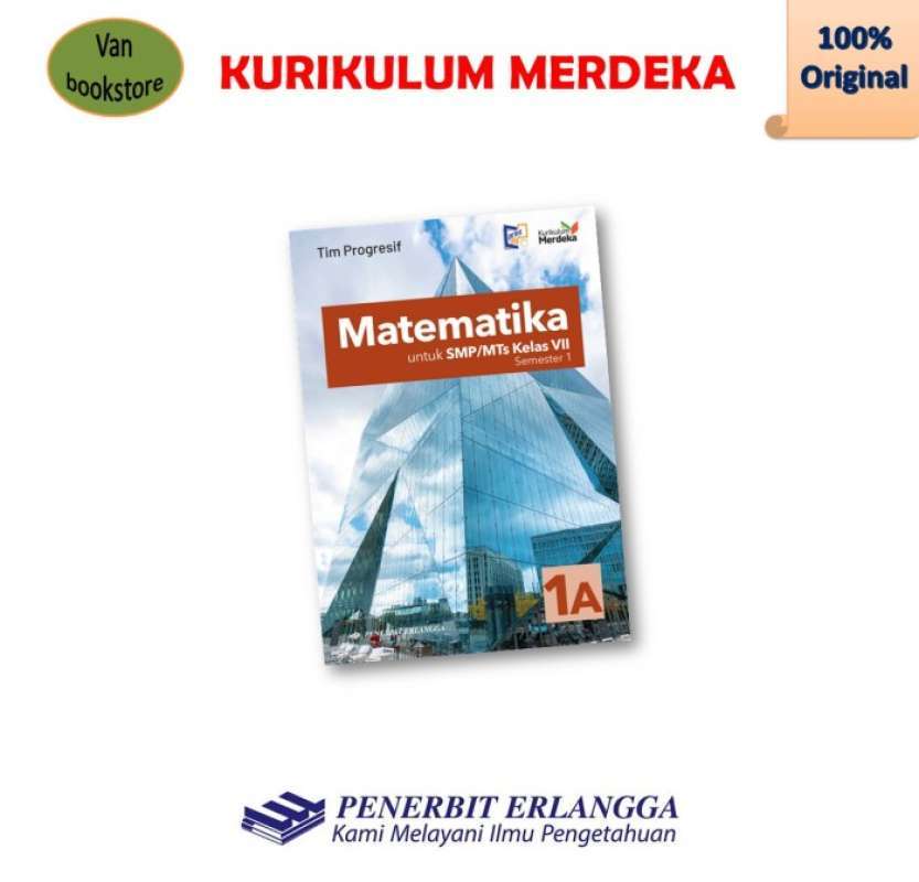 Jual matematika smp kelas 1 2 3 a b kurikulum merdeka 1a di seller